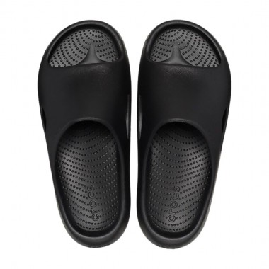 CROCS MELLOW RECOVERY SLIDES BLACK