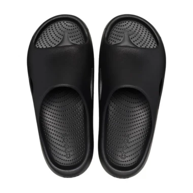 CROCS MELLOW RECOVERY SLIDES BLACK