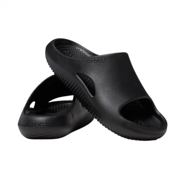 CROCS MELLOW RECOVERY SLIDES BLACK