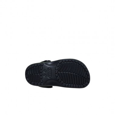 CROCS CLASSIC IAM SCARY DINO TOD CLOGS BLACK