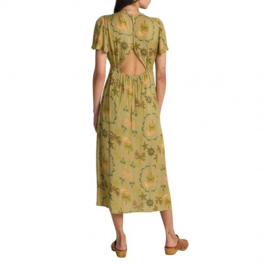 BILLABONG JET SET MIDI DRESS CEDAR GREEN