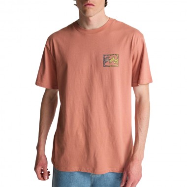 BILLABONG CRAYON WAVE T-SHIRT ASH ROSE