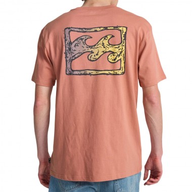 BILLABONG CRAYON WAVE T-SHIRT ASH ROSE