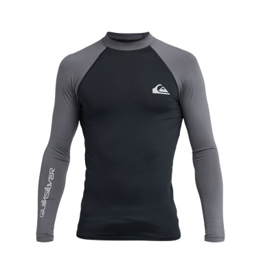 QUIKSILVER EVERYDAY UPF50 LS SURF T-SHIRT BLACK/BLACK