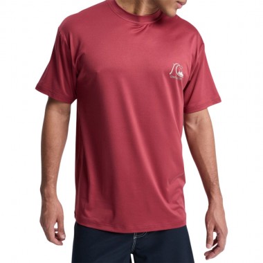 QUIKSILVER DNA UPF50 SURF T-SHIRT BURNT RUSSET