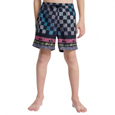 QUIKSILVER EVERYDAY PRINTED VOLLEY K SWIM SHORTS 14 DARK NAVY