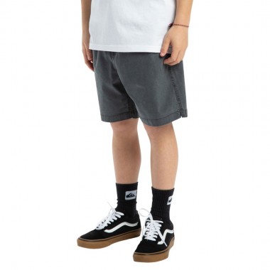 QUIKSILVER TAXER K ELASTIC WAIST WALKSHORTS BLACK