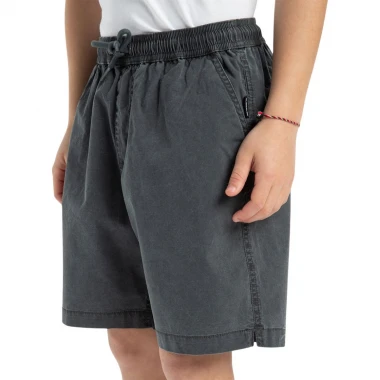 QUIKSILVER TAXER K ELASTIC WAIST WALKSHORTS BLACK