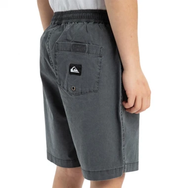 QUIKSILVER TAXER K ELASTIC WAIST WALKSHORTS BLACK