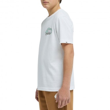 QUIKSILVER SKELETON RIDE T-SHIRT WHITE