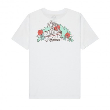QUIKSILVER SKELETON RIDE T-SHIRT WHITE