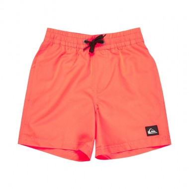 QUIKSILVER EVERYDAY K VOLLEY SWIM SHORTS 12 FIERY CORAL