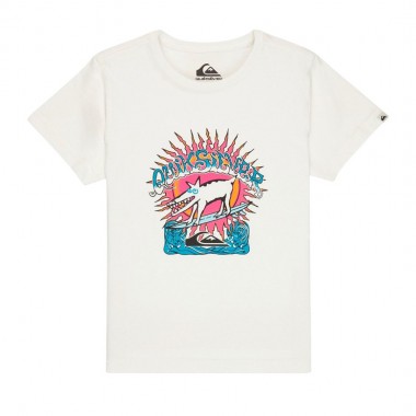 QUIKSILVER EV ANIMAL SURFER K T-SHIRT SNOW WHITE