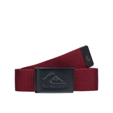 QUIKSILVER PRINCIPAL SCHWACK COTTON WEBBING BELT BURNT RUSSET