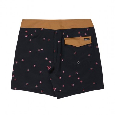 QUIKSILVER SURFSILK KAIMANA PRNT BOARDSHORTS 16 BLK FLN BLOSSOM