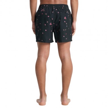 QUIKSILVER EVERYDAY PRINTED VOLLEY SWIM SHORTS 15 BLK FALLEN BL