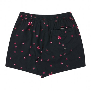 QUIKSILVER EVERYDAY PRINTED VOLLEY SWIM SHORTS 15 BLK FALLEN BL