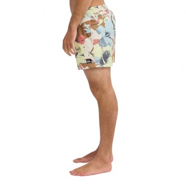 QUIKSILVER EVERYDAY PRT VOLLEY SWIM SHORTS 15 ICE CAMO BONE WHT