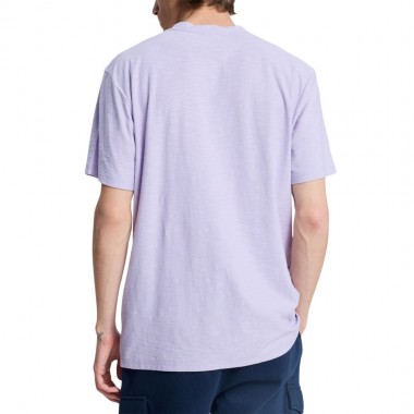 QUIKSILVER SLUB ROUNDNECK T-SHIRT ORCHID PETAL