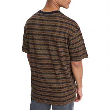QUIKSILVER OKANO JACQUARD T-SHIRT BLACK HORIZONS HORIZONTAL