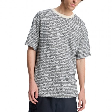 QUIKSILVER OKANO JACQUARD T-SHIRT BONE WHT HORIZONS HORIZONTAL