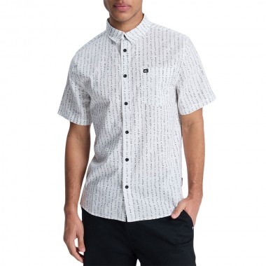 QUIKSILVER APERO CLASSIC SHIRT ICE CAMO BONE WHITE
