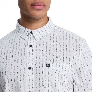 QUIKSILVER APERO CLASSIC SHIRT ICE CAMO BONE WHITE
