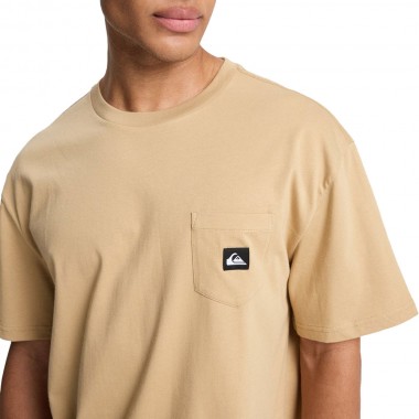 QUIKSILVER SALT WATER POCKET T-SHIRT KHAKI