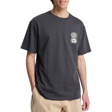 QUIKSILVER EVO BLOSSOM OF PEACE T-SHIRT TARMAC