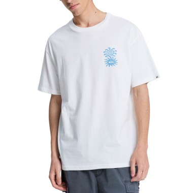 QUIKSILVER EVO BLOSSOM OF PEACE T-SHIRT SNOW WHITE