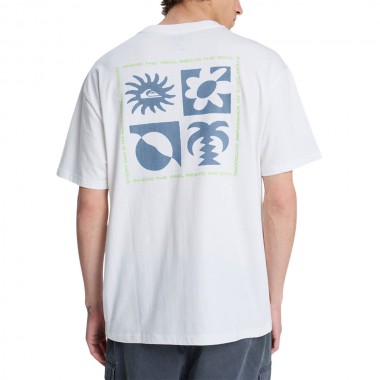 QUIKSILVER EVO BLOSSOM OF PEACE T-SHIRT SNOW WHITE