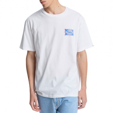 QUIKSILVER EV STARFISH STAMP T-SHIRT SNOW WHITE