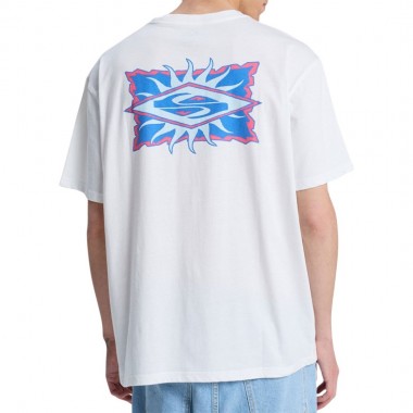 QUIKSILVER EV STARFISH STAMP T-SHIRT SNOW WHITE