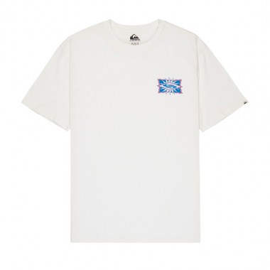 QUIKSILVER EV STARFISH STAMP T-SHIRT SNOW WHITE