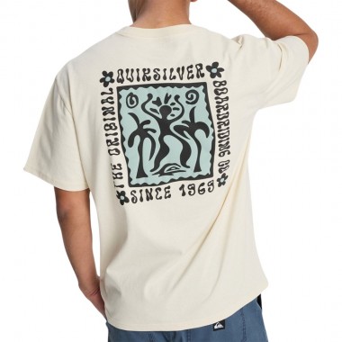QUIKSILVER SERENITY SPLASH T-SHIRT BONE WHITE