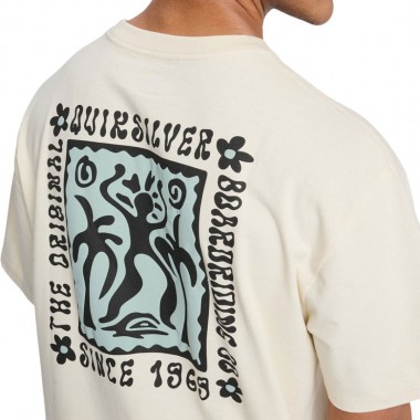 QUIKSILVER SERENITY SPLASH T-SHIRT BONE WHITE
