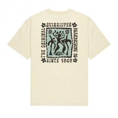 QUIKSILVER SERENITY SPLASH T-SHIRT BONE WHITE