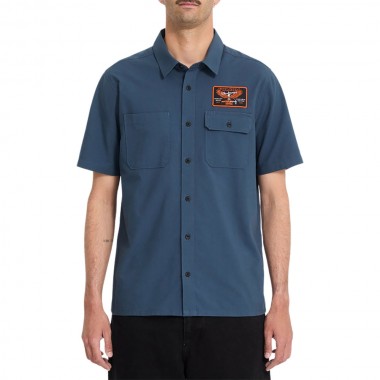 VOLCOM SLAB CITY SHIRT MIDNIGHT BLUE