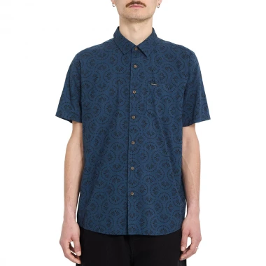 VOLCOM SCALER STONE WOVEN SHIRT MIDNIGHT BLUE
