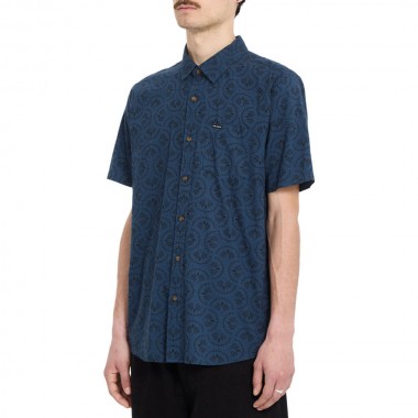 VOLCOM SCALER STONE WOVEN SHIRT MIDNIGHT BLUE