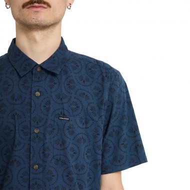 VOLCOM SCALER STONE WOVEN SHIRT MIDNIGHT BLUE