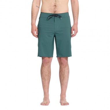 VOLCOM LIDO SOLID MOD BOARDSHORTS 20 RIFLE GREEN
