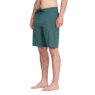 VOLCOM LIDO SOLID MOD BOARDSHORTS 20 RIFLE GREEN