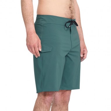 VOLCOM LIDO SOLID MOD BOARDSHORTS 20 RIFLE GREEN