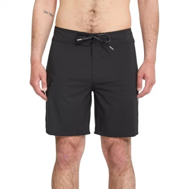 VOLCOM LIDO SOLID MOD BOARDSHORTS 18 BLACK