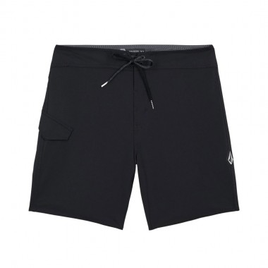 VOLCOM LIDO SOLID MOD BOARDSHORTS 18 BLACK