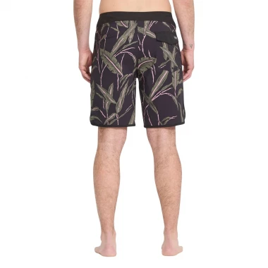 VOLCOM ENCOUNTER SCALLOP MOD BOARDSHORTS 19 BLACK