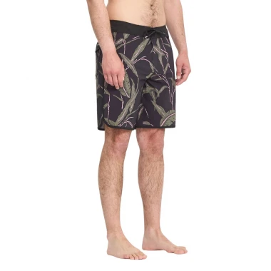 VOLCOM ENCOUNTER SCALLOP MOD BOARDSHORTS 19 BLACK