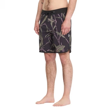 VOLCOM ENCOUNTER SCALLOP MOD BOARDSHORTS 19 BLACK