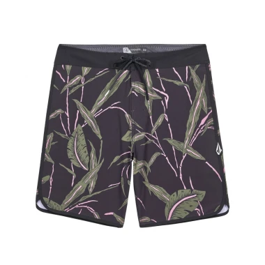 VOLCOM ENCOUNTER SCALLOP MOD BOARDSHORTS 19 BLACK